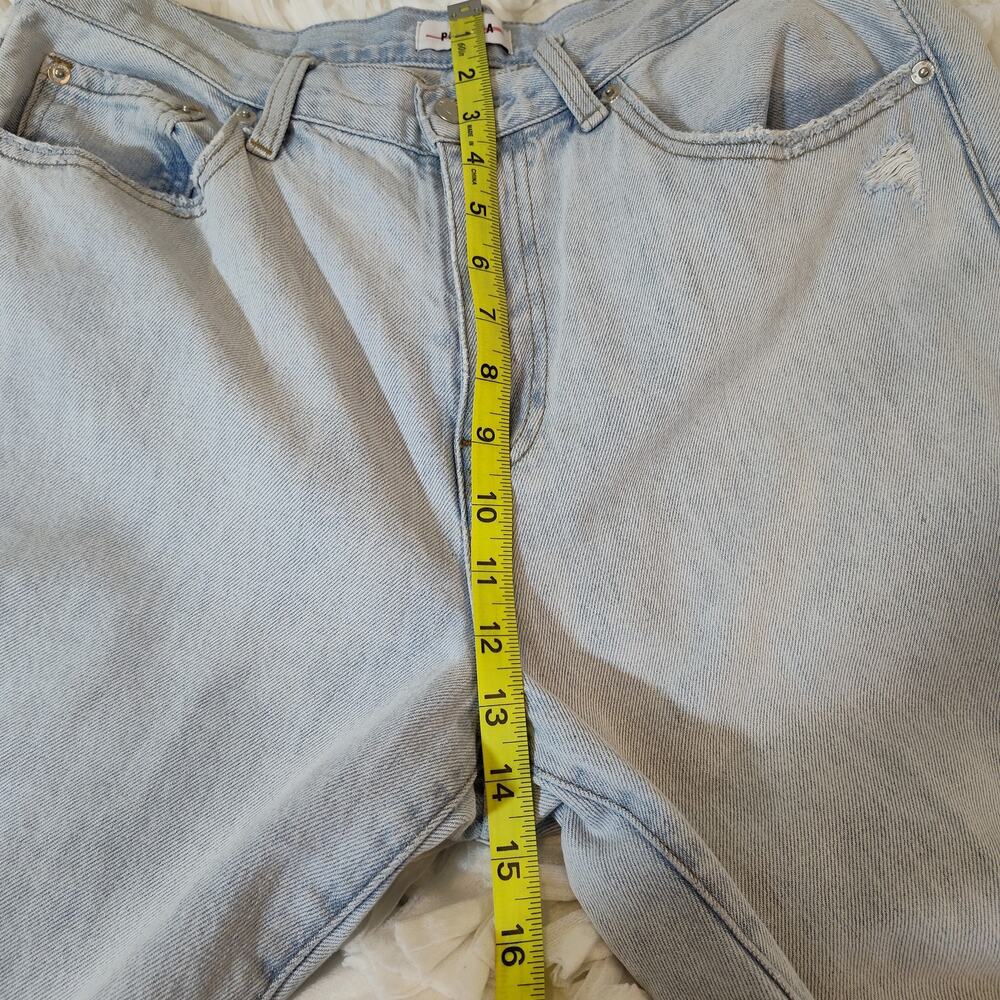 PISTOLA HIGH RISE JEANS BAGGY CROPPED WOMEN'S SIZE 30 RIPPED FRAYED  LIGHTWASH - Picture 15 of 17